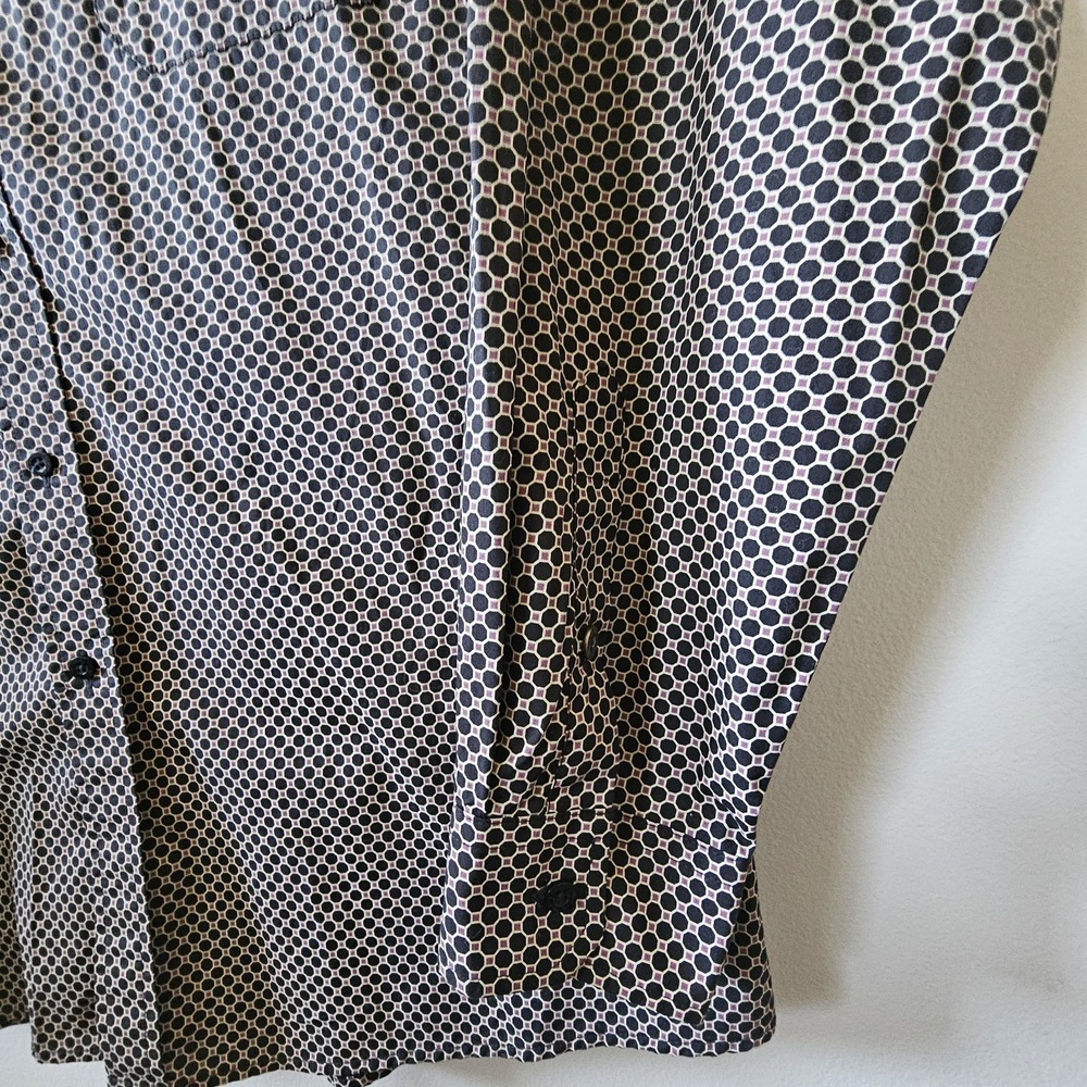 Cinch Modern Fit Shirt Men's XL Long Sleeve Button Down Polka Dot Geometric‎ - Picture 6 of 7